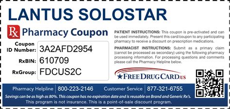 Lantus Solostar Coupon - Free Prescription Savings at Pharmacies Nationwide