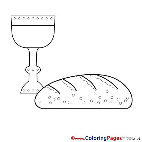 Bread Kids Communion Coloring Page