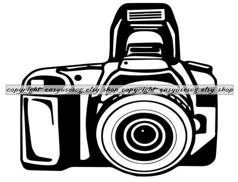 Camera SVG DXF Png Clipart Silhouette Cut File - Etsy