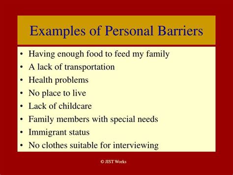 PPT - Overcoming Barriers to Employment Success PowerPoint Presentation - ID:407067