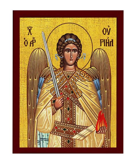 Archangel Uriel Icon Handmade Greek Orthodox Icon of St | Etsy