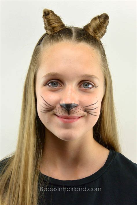 Cat Ears Using Your Own Hair #2 | Halloween Hairstyle - Babes In Hairland