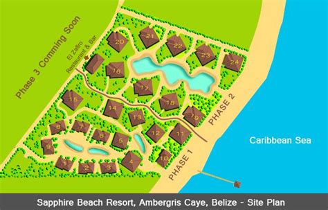 Resort Map | Sapphire Beach Resort | Belize