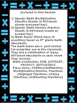 Math Bundle Worksheets & Activities: 4th grade by Steiner's Einstein's