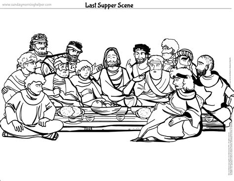 Printable Last Supper Picture - Printable Word Searches