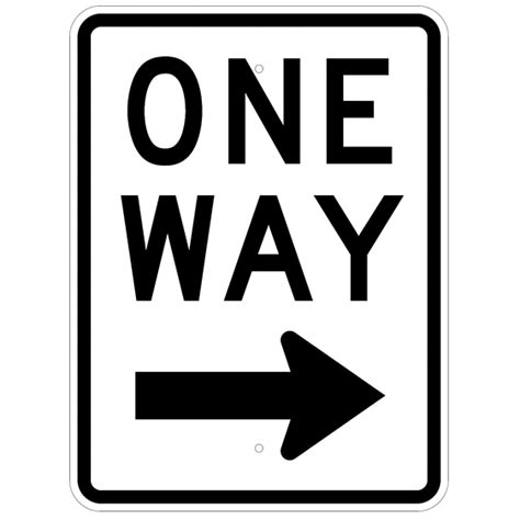 One Way Right Arrow Sign – U.S. Signs and Safety