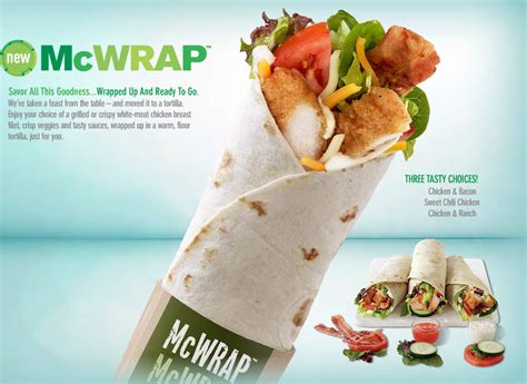 chicken bacon ranch wrap mcdonalds