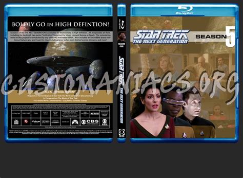 Star Trek The Next Generation Season 5 blu-ray cover - DVD Covers ...