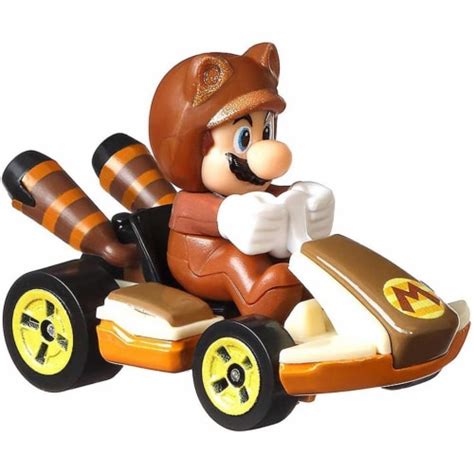 Mattel® Hot Wheels® Mario Kart™ Tanooki Mario Standard Kart Toy Vehicle ...