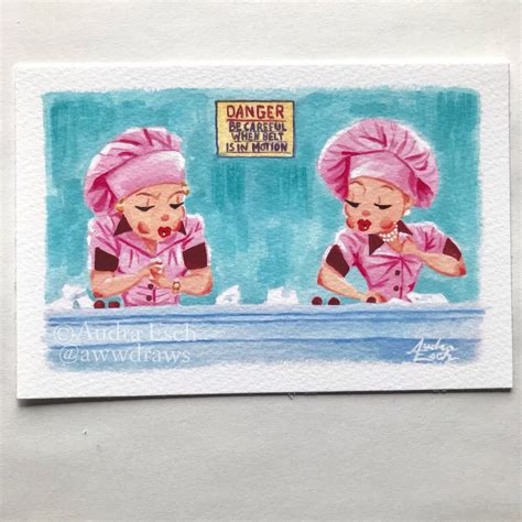 I Love Lucy Chocolate Factory 4 X 6 Inches Fine Art - Etsy