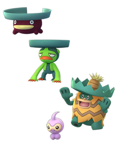 Shiny Lotad line + Castform models via Chrales : r/TheSilphRoad