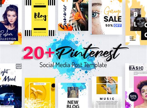 Pinterest Post Templates by VictorThemes on Dribbble