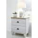 Ashley Furniture Haven Bay Two-tone 2 Drawer Night Stand with USB Port ...