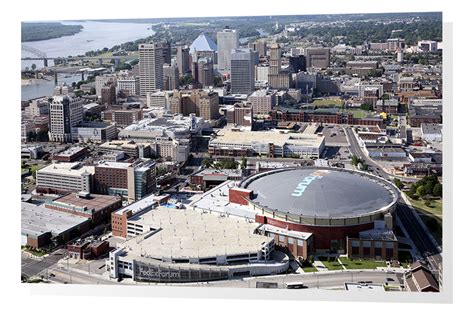 Aerial of Memphis, TN Skyline