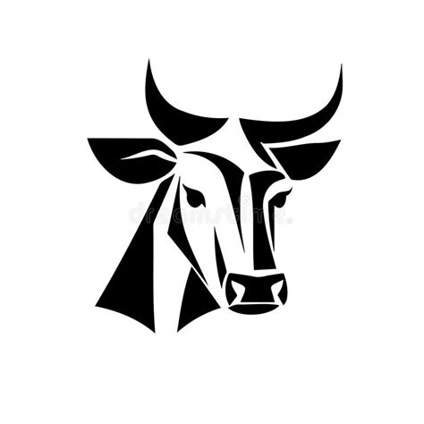 Black Angus Logo Design Template. Cow, Bull Logo Design. Stock Vector - Illustration of farm ...