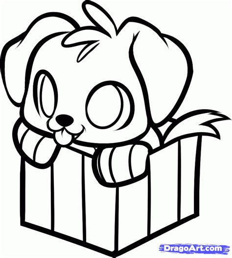 Christmas Puppy Coloring Pages - Coloring Home