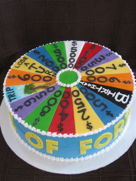 BeNi Cakes: Wheel of Fortune Birthday Cake