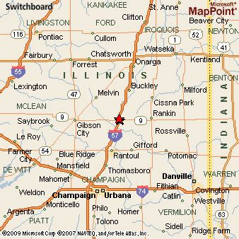 Paxton, Illinois Area Map & More