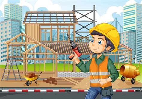 Building construction site background 7095027 Vector Art at Vecteezy