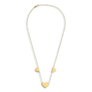 Engravable Multi-Heart Necklace 14K Yellow Gold 16" to 18" Adjustable | Jared