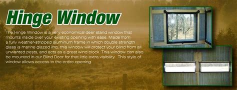 DeerView Windows, Deer Stand Windows, Deer Blind Windows, Hunting Windows | Deer stand windows ...