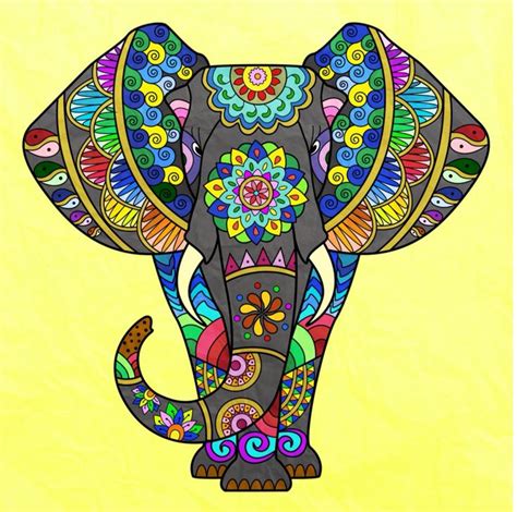 Mándalas | Elephant art, Colorful art, Coloring book art