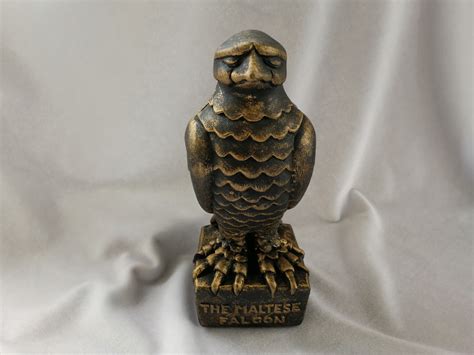 Maltese Falcon Medium Bronze Stone Statue - Clarach