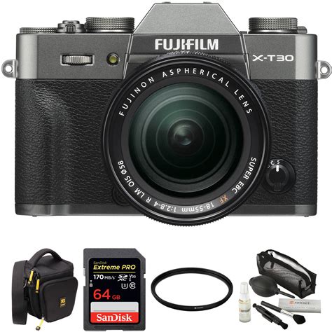 FUJIFILM X-T30 Mirrorless Camera with 18-55mm Lens and