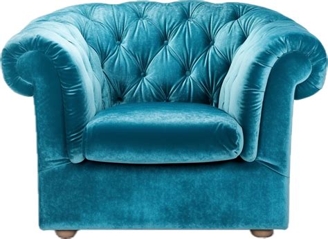 AI generated blue velvet armchair png 35642312 PNG