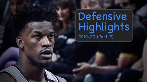 Jimmy Butler Defensive Highlights | 2019-20 (Part 2) - YouTube