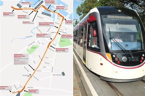 New map shows where and when Edinburgh's trams will be extended with work set to begin ...