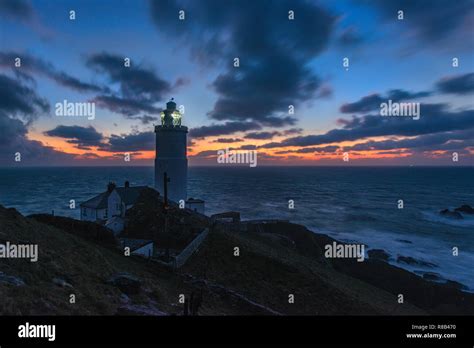 Start Point Lighthouse at sunrise Stock Photo - Alamy