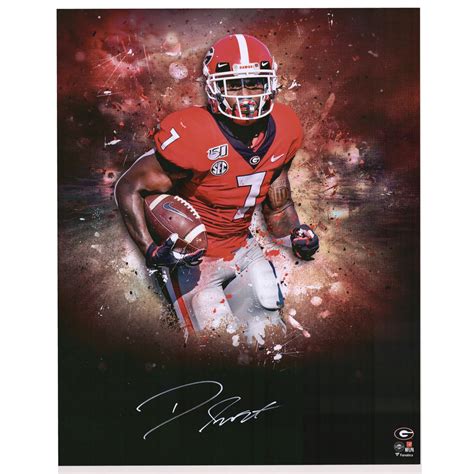 D'Andre Swift Georgia Bulldogs Autographed 20'' x 24'' In Focus Photo ...