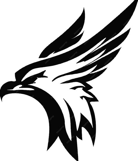 Premium Vector | Black Eagle Logo Vector