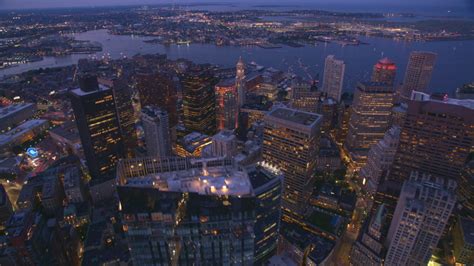 615 Boston skyline at night Stock Video Footage - 4K and HD Video Clips ...