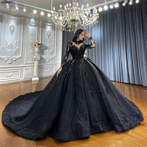 25 Gorgeous Black Wedding Dresses 2024 | Deer Pearl Flowers