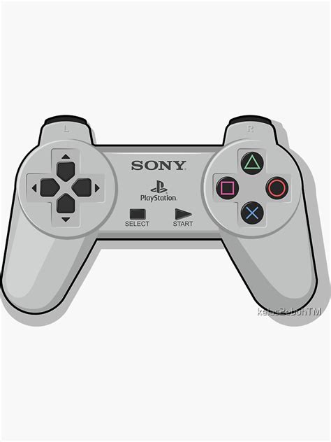 "Playstation 1 Controller" Sticker for Sale by kelas2ebuhTM | Redbubble