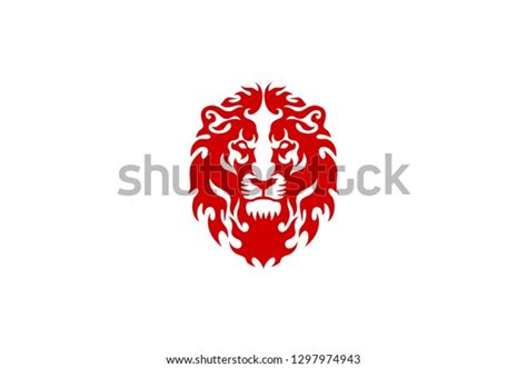 Lion Head Fire Tattoo Design Stock Vector (Royalty Free) 1297974943 | Shutterstock