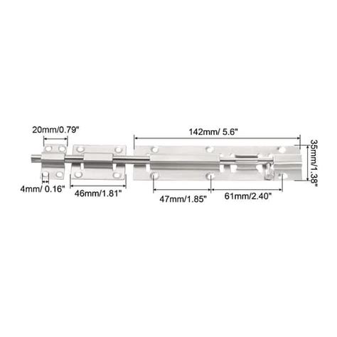 2Pcs Door Barrel Bolt Latch 10 Inch, Stainless Steel Latch Sliding Lock ...