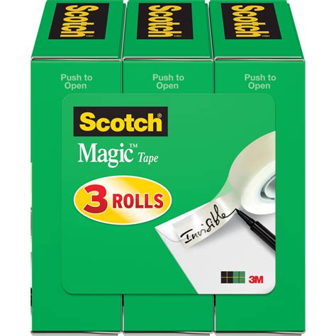 Scotch Magic Tape Refill 3 Pack, 3/4in. x 1000in per Roll - Walmart.com