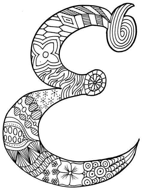 List Of E Coloring Pages
