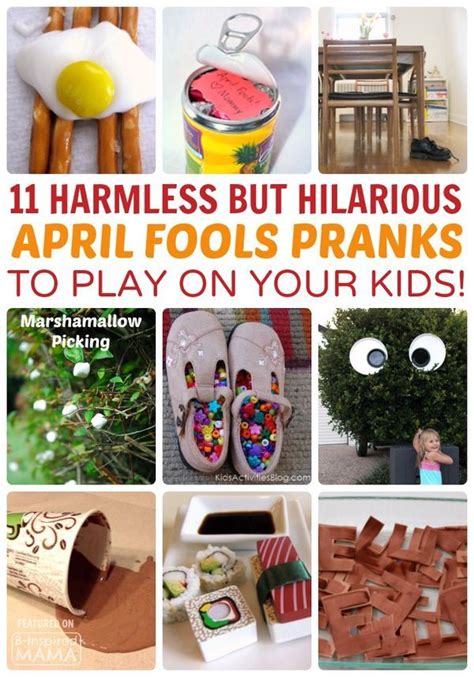 57 April Fools Pranks Parents & Kids Will Love! • B-Inspired Mama ...