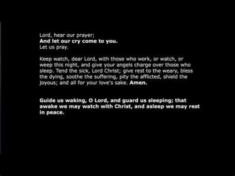 Compline (Night Prayers) - YouTube