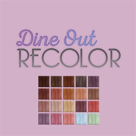 Whoohoosimblr: Dine Out game pack - hair recolored - Sims 4 Hairs