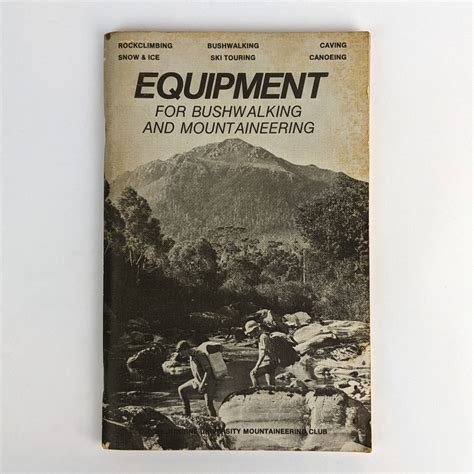 Equipment for Bushwalking and Mountaineering - The Book Merchant Jenkins