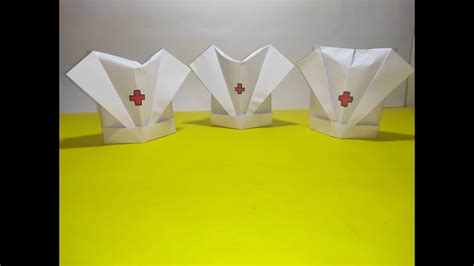 Nurse cap | origami cap | 2 minute craft ideas | paper craft - YouTube