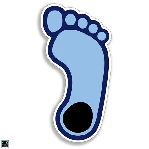 UNC Tar Heels Foot Decal Sticker – Shrunken Head