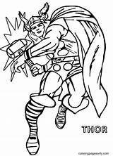 23 Thor Coloring Pages  ColoringPagesOnlycom sketch template