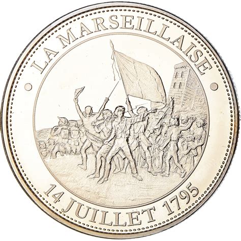 France, Medal, Révolution Française, La Marseillaise, History, MS(63)