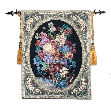 High end Cotton Floral Wall Tapestry Wall Hanging Tapestries Fabric ...